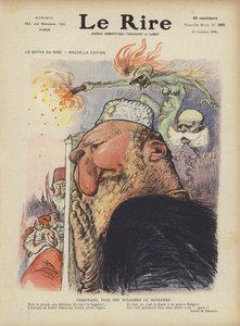 Karykatura bułgarskiego cara Ferdynanda I. Ilustracja do Le Rire