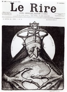 Karykatura rodziny Rothschildów z "Le Rire", 16 kwietnia 1898 r.