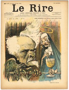 Okładka „”Le Lire””, numer 177, Satyryka w Kolorach autorstwa Charles Leandre