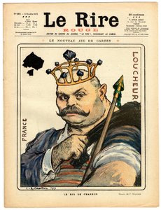 Okładka „Czerwonego śmiechu”, Satyryczna w kolorach autorstwa Charles Leandre