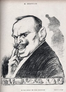 Sprawa Dreyfusa - Najbardziej wykształcony z sędziów śledczych - Paul Bertulus 1851-1917 - Sędzia francuski - Karykatura Charlesa Leandre (1862-1934) w „Le Rire” numer 197 de 1898 autorstwa Charles Leandre