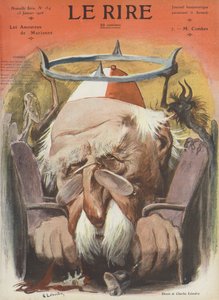 Emile Combes, francuski polityk. Ilustracja do Le Rire