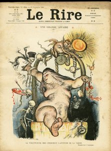 Ilustracja Charlesa Leandre (1862-1934) do okładki Le Rire autorstwa Charles Leandre