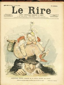 Ilustracja Charlesa Leandre (1862-1934) do okładki Le Rire autorstwa Charles Leandre