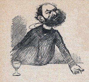 Leon Bourgeois (1851-1925) Francuski mąż stanu - rycina w „Nasz drogi suweren” Paula Bosqa - ilustracja Charles Leandre (1862-1934) 1898 - autorstwa Charles Leandre