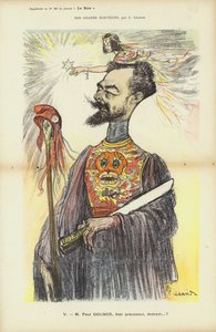 Paul Doumer, francuski polityk, ilustracja do Le Rire