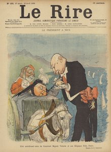 Prezydent Felix Faure i królowa Wiktoria, ilustracja do Le Rire