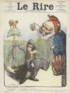 Król Włoch i prezydent Francji. Ilustracja do Le Rire