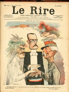 Śmiech, satyryczny w kolorach autorstwa Charles Leandre