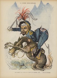 Wojna rosyjsko-japońska. Ilustracja do Le Rire