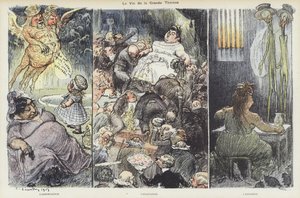 Życie oszustki Therese Humbert. Ilustracja do Le Rire