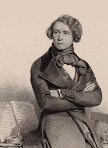 Portret wiolonczelisty i kompozytora Adriena-François Servais 1807-1866, 1838. autorstwa Charles Louis Baugniet