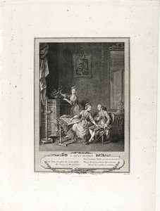 Okupacja, z Monument du Costume Physique et Moral de la fin du Dix-huitième siècle autorstwa Charles Louis Lingée