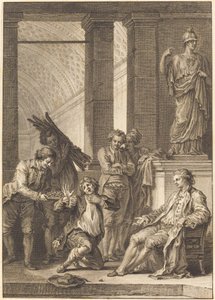 Chłop autorstwa Charles Louis Lingée after Jean Honoré Fragonard