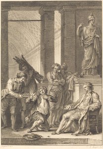 Chłop autorstwa Charles Louis Lingée after Jean Honoré Fragonard