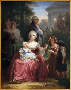 Francuska rodzina królewska w Trianon, c.1860