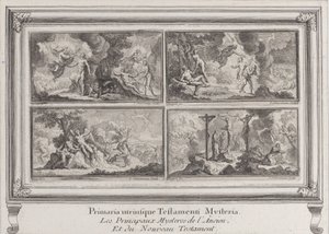 Cztery sceny biblijne: główne tajemnice Starego i Nowego Testamentu Les principaux..., 1680-1728.