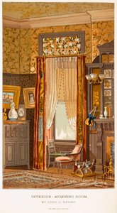 Morning Room 1881, autorstwa Tiffany, Charles Louis z C Harrisons Womans Handiwork in Modern Homes New York 1881 autorstwa Charles Louis Tiffany