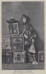 Xie Kitchin jako Chińczyk (zdjęcie czarno-białe) autorstwa Charles Lutwidge Dodgson