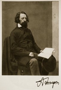 Alfred, Lord Tennyson, 28 września 1857 (zdjęcie w sepii) autorstwa Charles Lutwidge Dodgson