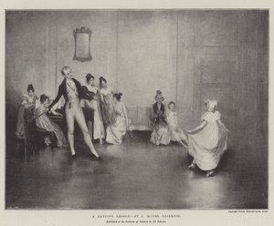 Lekcja tańca autorstwa Charles MacIvor or MacIver Grierson