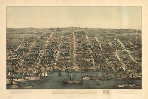 Alexandria z lotu ptaka, Va. LOC 81694373 autorstwa Charles Magnus