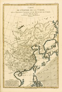 Cesarstwo Chińskie, Chiński Tatar i Królestwo Korei z wyspami Japonii, z Atlas de Toutes les Parties Connues du Globe Terrestre Guillaume