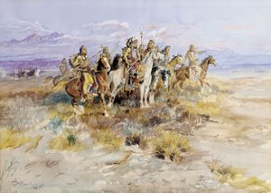 Indyjska Partia Harcerska, 1897 autorstwa Charles Marion Russell