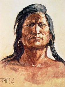 Plemiona Szoszonów autorstwa Charles Marion Russell