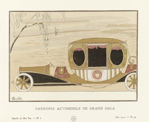 Wielka Gala Automobilowy Autokar, wyd. 1914 (odbitka szablonowa) autorstwa Charles Martin