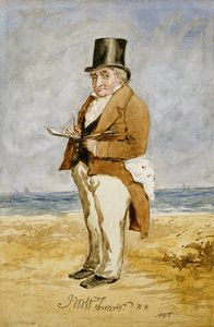 Pełnowymiarowy portret Josepha Mallorda Williama Turnera, 1849 autorstwa Charles Martin