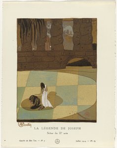 Gazette du Bon Ton, 1914 - nr 7: Legenda o Józefie / Scena z drugiego aktu autorstwa Charles Martin