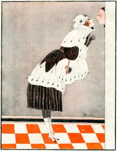 Do widzenia i dziękuję ! Mind my make-up- ilustracja z la Vie Parisienne autorstwa Charles Martin