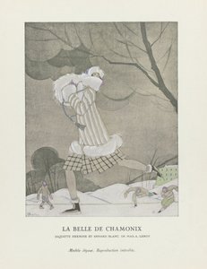 La Belle de Chamonix, wyd. 1924 (odbitka szablonowa) autorstwa Charles Martin