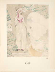 Lété, z kolekcji Fashion Plates, 1922 (odbitka w pochoirze) autorstwa Charles Martin