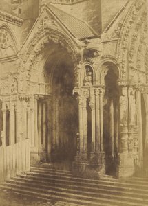 Katedra w Chartres. Portal Septentrional. autorstwa Charles Marville