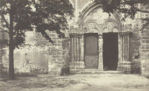 Kościół Villeneuve le Comte, Seine-et-Marne Kościół Villeneuve le Comte, Seine-et-Marne, 1862. autorstwa Charles Marville