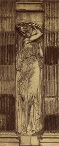 [Szczegół nimfy autorstwa Jeana Goujona] / [Nimfa, Fontanna Niewiniątek, Paryż] autorstwa Charles Marville