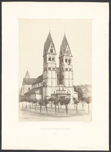 Kościół św. Castora w Coblentz autorstwa Charles Marville