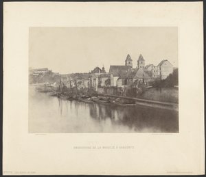 Ujście Mozeli w Coblentz autorstwa Charles Marville