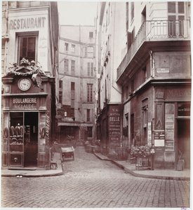 Impasse St. Claude, z Rue St. Sauveur, Paryż, w latach 1858-78 autorstwa Charles Marville