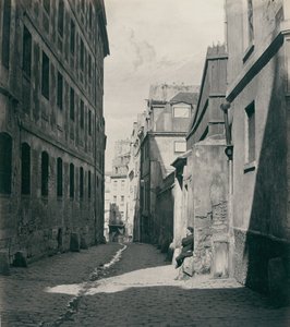 Rue Chartière impas Chartière przy rue de Reims, 186569. autorstwa Charles Marville