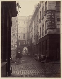 „Rue au Lard”, Paryż autorstwa Charles Marville