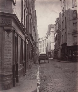 Rue de la Bucherie, du cul de sac Saint-Ambroise (piąta dzielnica), 1866-1868 (zdjęcie) autorstwa Charles Marville