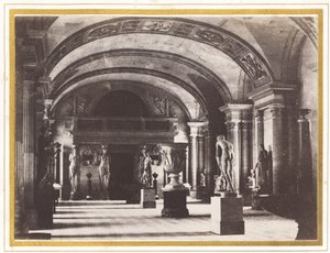 Sala Kariatyd, w Luwrze, ok. 1900 1851. autorstwa Charles Marville