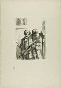 Śpiewacy uliczni autorstwa Charles Maurand