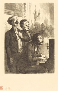 Śpiewacy Lounge autorstwa Charles Maurand after Honoré Daumier