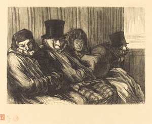 zabawny pociąg autorstwa Charles Maurand after Honoré Daumier