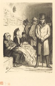Poczekalnia omnibusa autorstwa Charles Maurand after Honoré Daumier