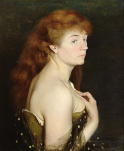Portret młodej rudowłosej kobiety, 1889